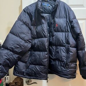 Polo by Ralph Lauren Men's Dark Blue Puffer Coat